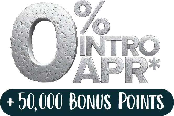 Rewards Credit Card Intro Rate + 50,000 Bonus Points