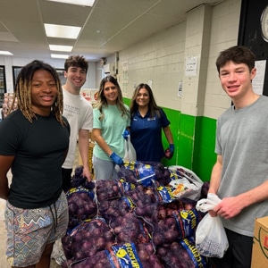 Interns at Galveston County Food Bank