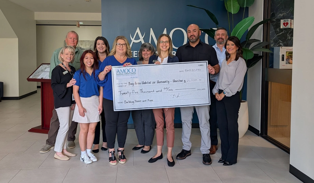 AMOCO FCU Announces Second Co-Sponsorship with $25,000 Donation to Bay Area Habitat for Humanity